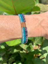 The 7 Chakras Gemstone Bracelets: Apatite and Iolite