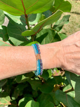 The 7 Chakras Gemstone Bracelets: Apatite and Iolite