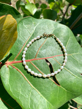 Freshwater Pearls and Gold Bracelet