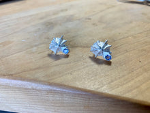 Limpet Shell Faceted Iolite Stud Earrings