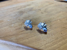 Limpet Shell Faceted Iolite Stud Earrings