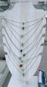 Kelly Green Floating Sea Glass Necklace
