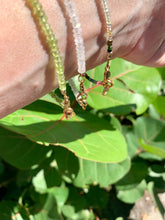 The 7 Chakras Gemstone Bracelets: Tourmaline, Peridot, Moonstone
