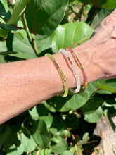 The 7 Chakras Gemstone Bracelets: Tourmaline, Peridot, Moonstone