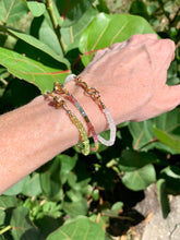 The 7 Chakras Gemstone Bracelets: Tourmaline, Peridot, Moonstone