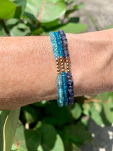 The 7 Chakras Gemstone Bracelets: Apatite and Iolite