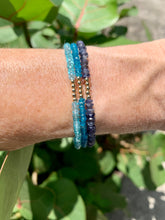 The 7 Chakras Gemstone Bracelets: Apatite and Iolite