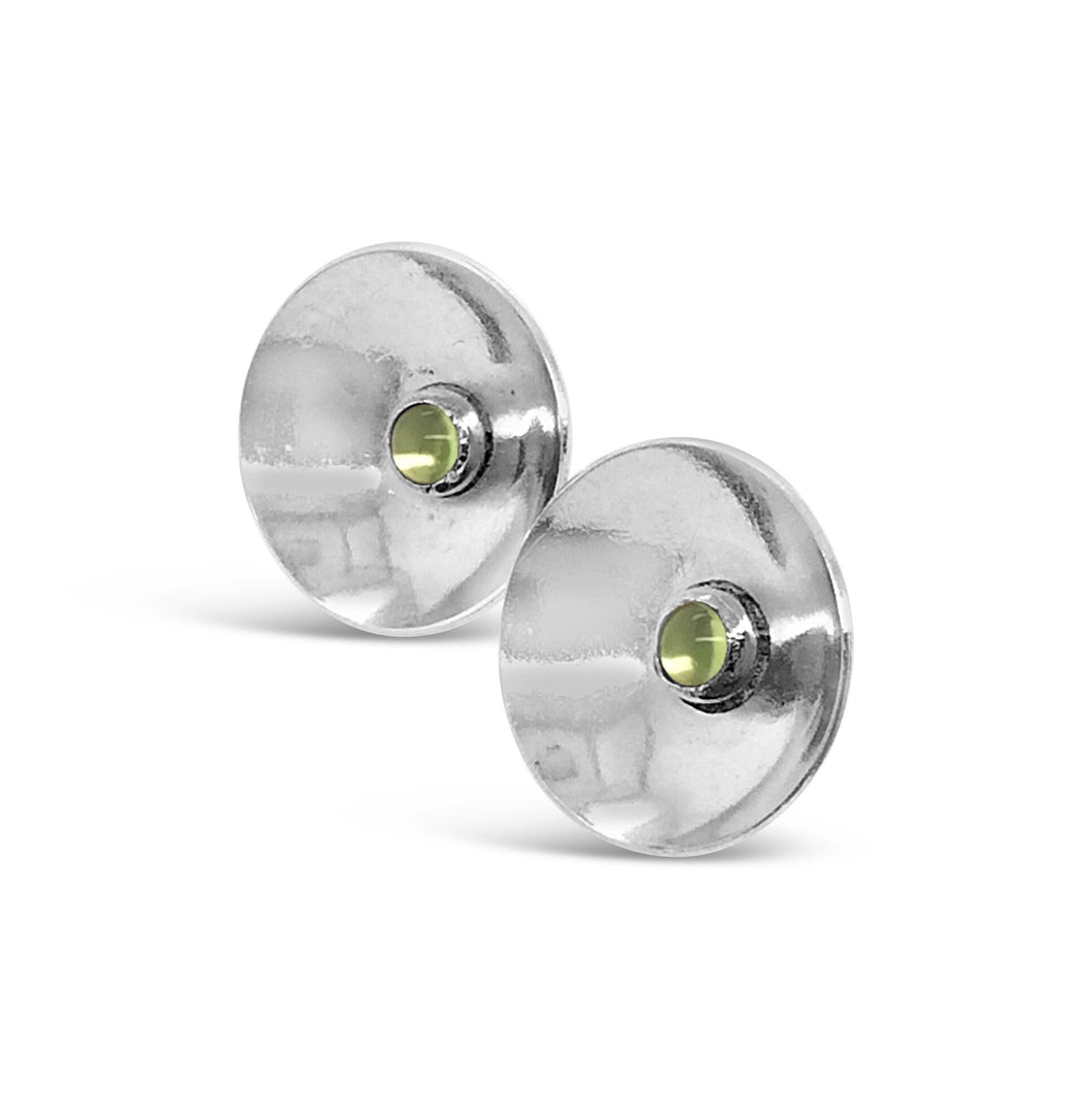 Puddle Earrings in Peridot