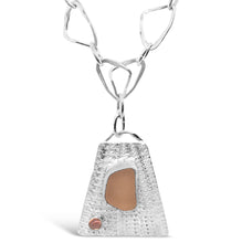 Sea Urchin Sea Glass and Tourmaline Necklace