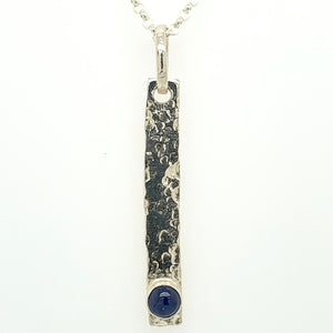 Blue Sapphire Sand Bar Necklace