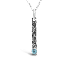 Swiss Blue Topaz Sand Bar Necklace