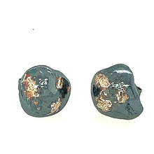 Stormy 18 Karat Gold and Sterling Silver Oyster Shell Earrings