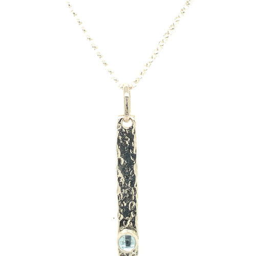 Sky Blue Topaz Sand Bar Necklace