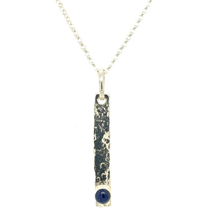 Blue Sapphire Sand Bar Necklace
