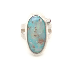 Ocean Sunset Australian Boulder Opal Ring