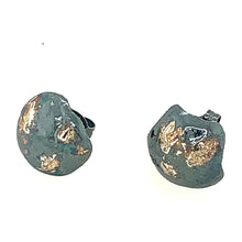 Stormy 18 Karat Gold and Sterling Silver Oyster Shell Earrings