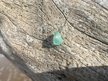 Sea Glass Necklace in Solid 14K Gold