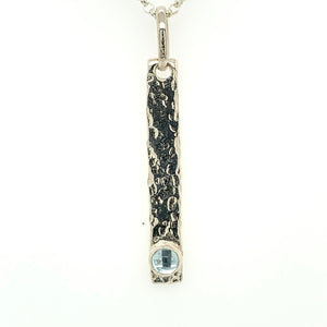 Sky Blue Topaz Sand Bar Necklace