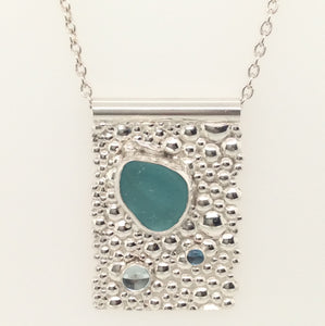 Sea Glass and Bubbles Necklace