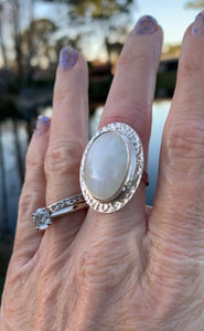 Moonstone Sea Goddess Ring