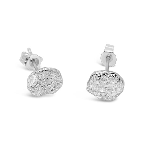 Sea Sand Earrings in Sterling Silver