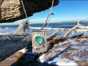 Sea Glass and Bubbles Necklace