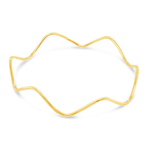 Ebb and Flow Bangle in 14 Karat Yellow Gold
