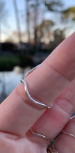 Boomerang Wave Ring in Swiss Blue Topaz