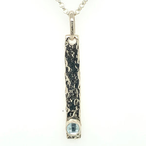 Sky Blue Topaz Sand Bar Necklace