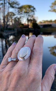 Moonstone Sea Goddess Ring