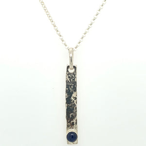 Blue Sapphire Sand Bar Necklace