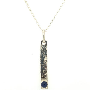 Blue Sapphire Sand Bar Necklace